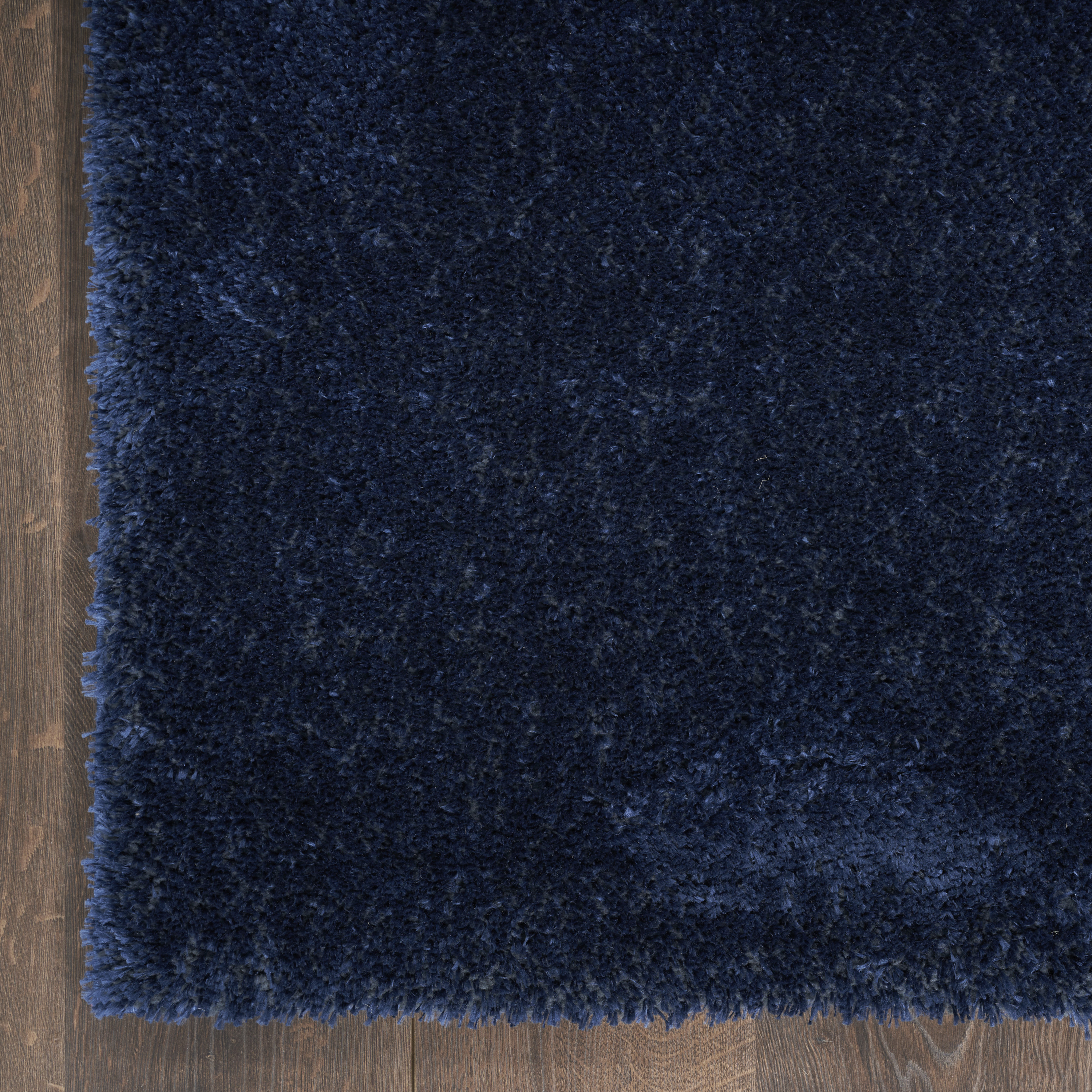 Nourison Pacific Shag 7'10" x 9'10" Navy Shag Indoor Rug