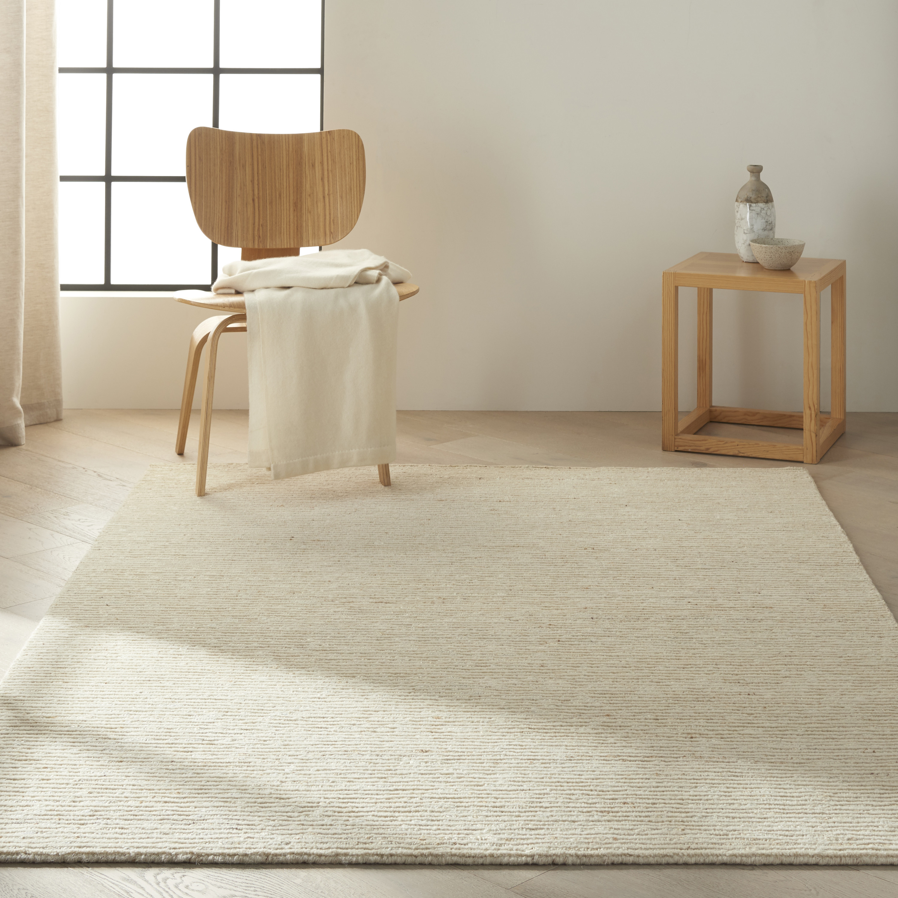 Calvin Klein Kathmandu 5'6" x 7'5" Natural Modern Indoor Rug