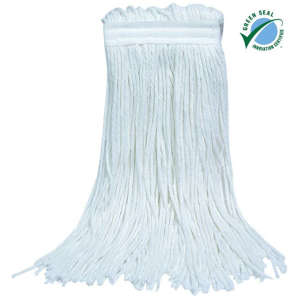 ABCO, Rayon Cut-End Wet Mop Head with 1.25" Headband, 14 oz, White