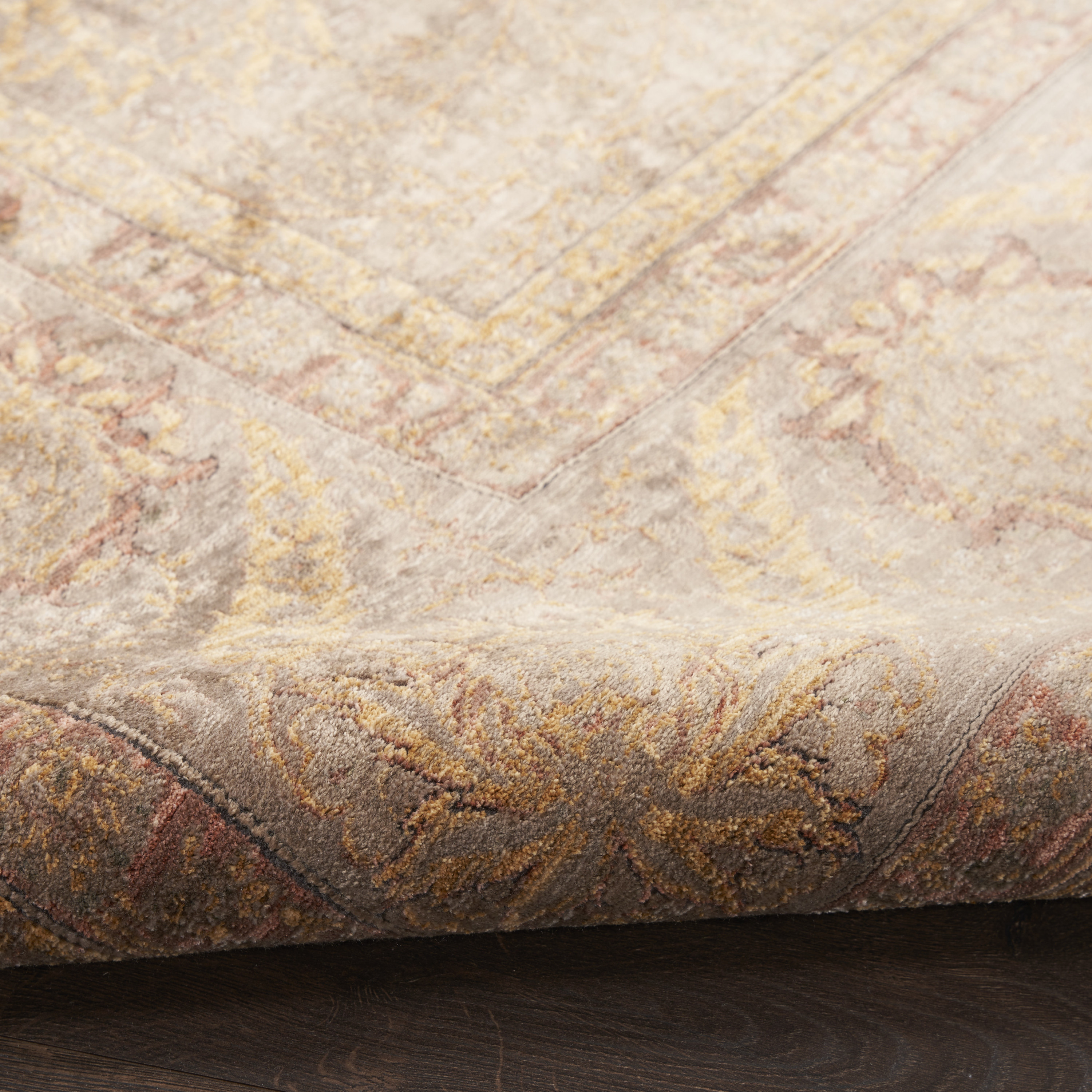Nourison Luxurious 9'10" x 12'6" Taupe Vintage Indoor Rug