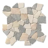 Random Series Kalahari 17-3/4×17-3/4 Large Random Mosaic Tumbled