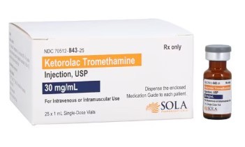 Ketorolac Tromethamine Injection 30mg/ml SDV, 1ml -25/Box
