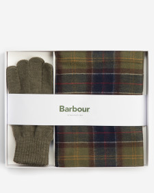 Set regalo sciarpa e guanti Tartan 