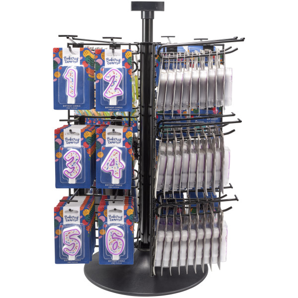 Party Purple Numeral Assortment Candle Assortment (Rack Not Included)