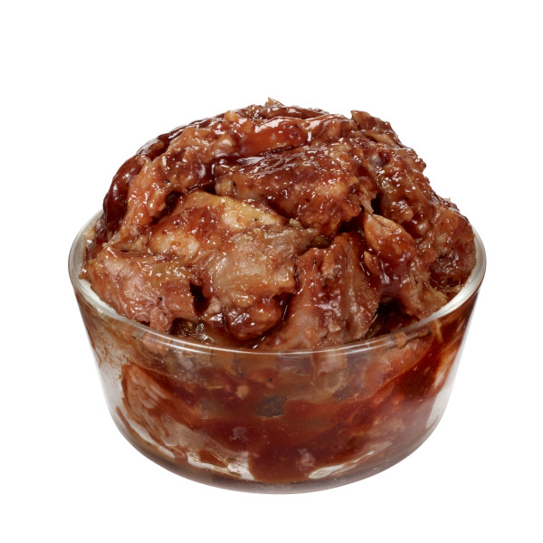 SAUCY BLUES(r) BBQ Premium Pulled Pork, 2/5 lb . C1C0 - Front Center Out of Package (Hi Res)