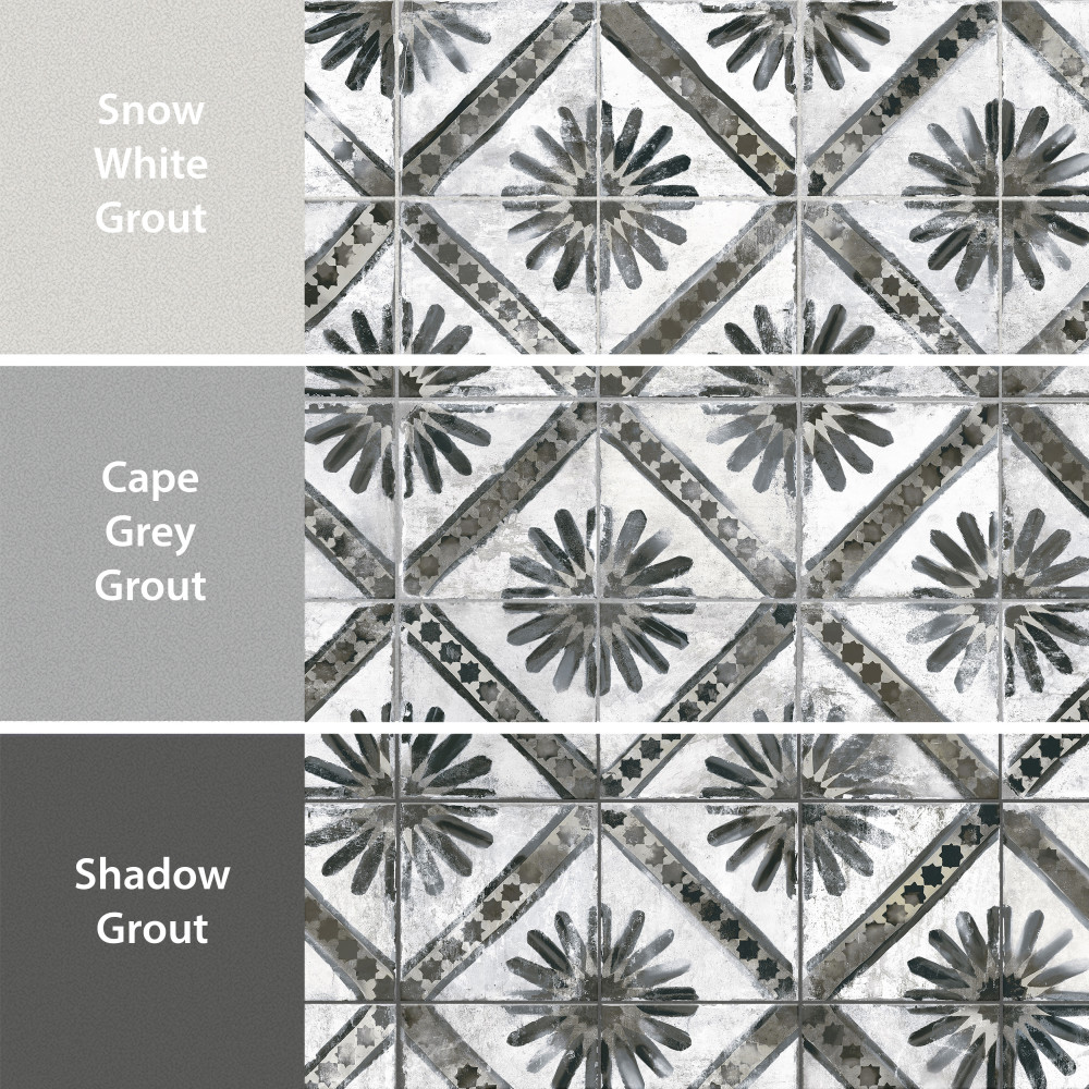 Kings Marrakech Charcoal Grey 17-5/8 in. x 17-5/8 in. Ceramic Floor and Wall Tile