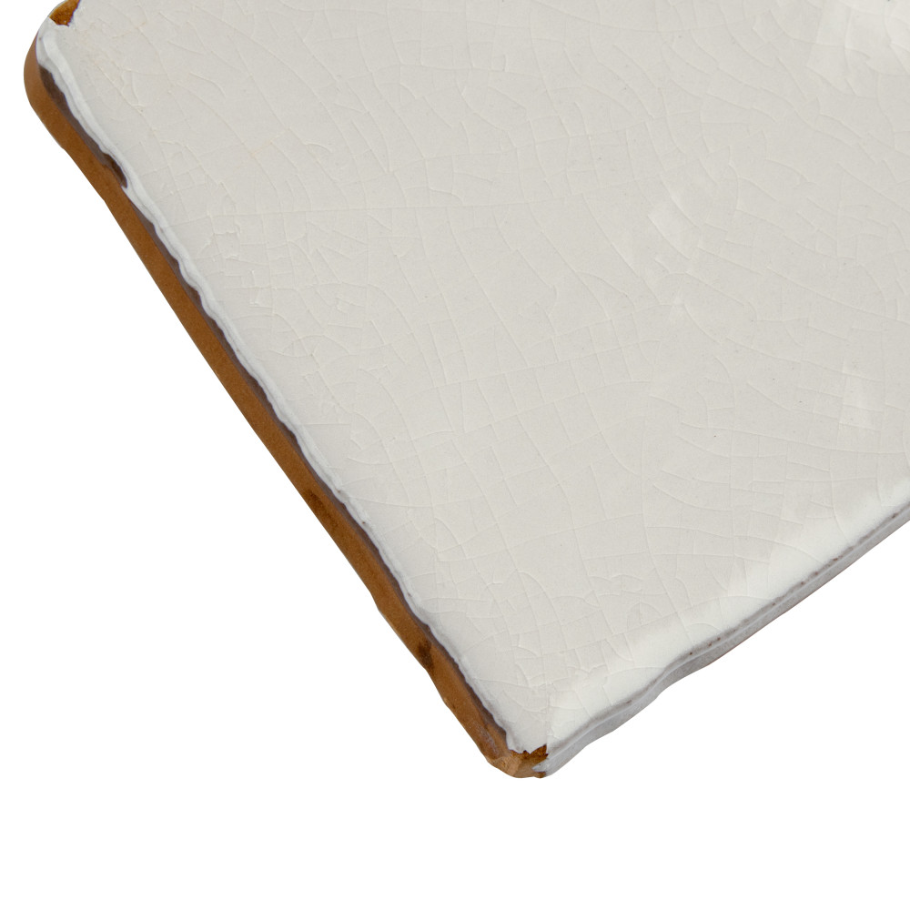 Antic Craquelle White 3 in. x 6 in. Ceramic Wall Tile