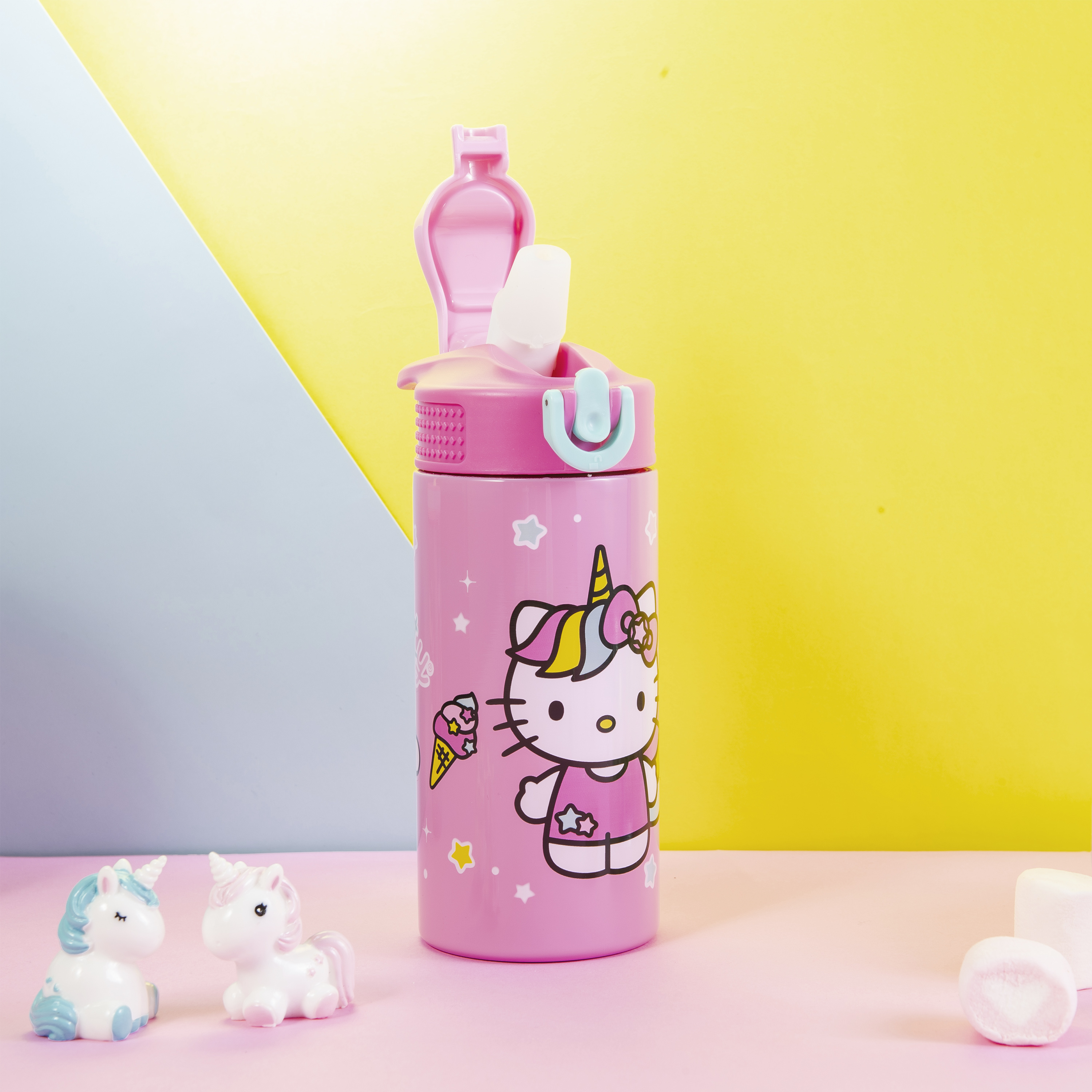 Sanrio 14 ounce Stainless Steel Vacuum Insulated Water Bottle, Hello Kitty slideshow image 10