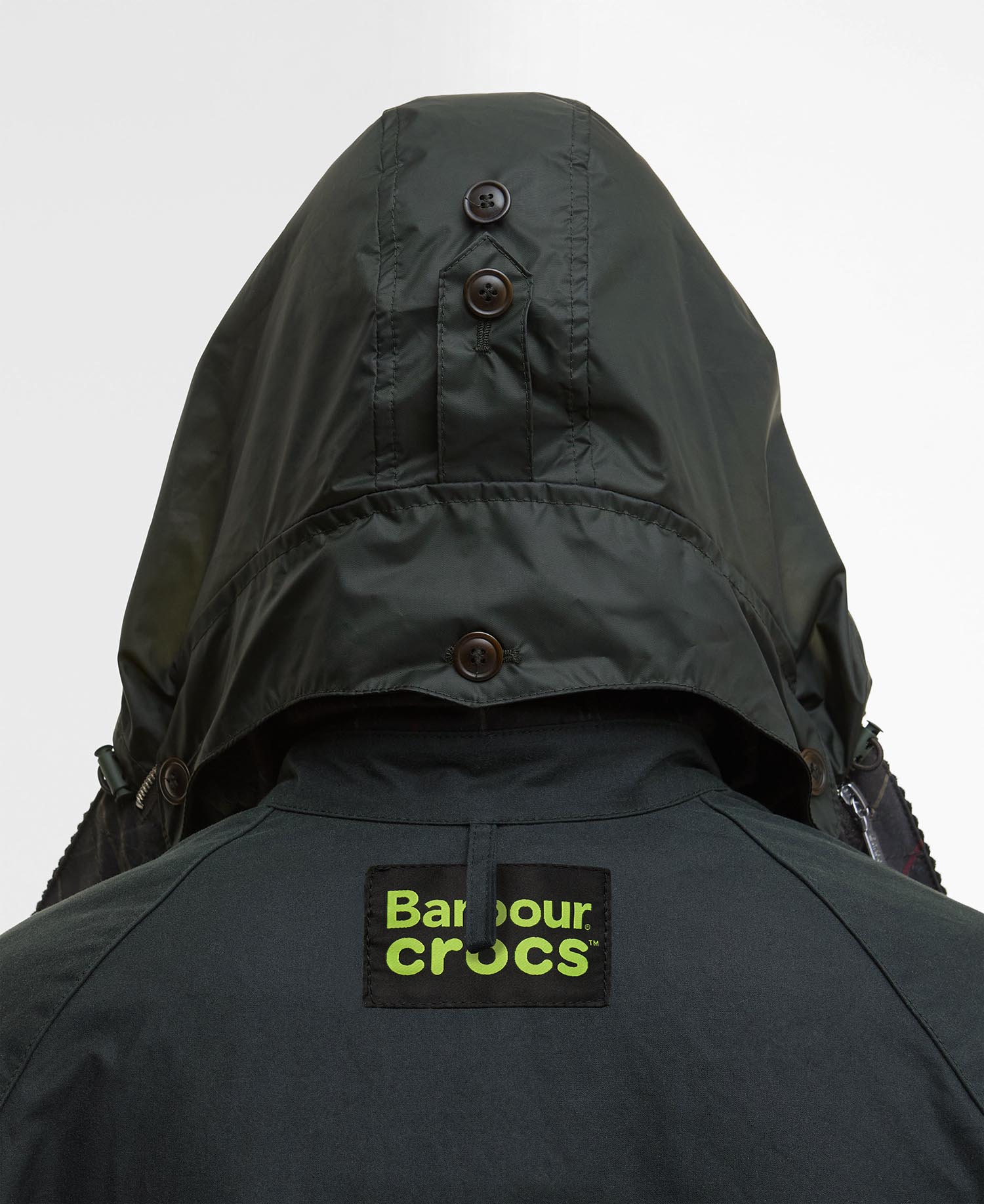 Giacca cerata Bedale oversize Barbour x Crocs image number 5