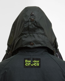 Giacca cerata Bedale oversize Barbour x Crocs 