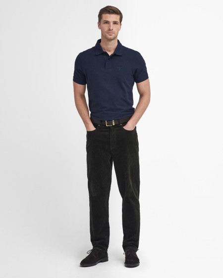 Pantaloni in velluto stretch a coste sottili dalla vestibilità regular