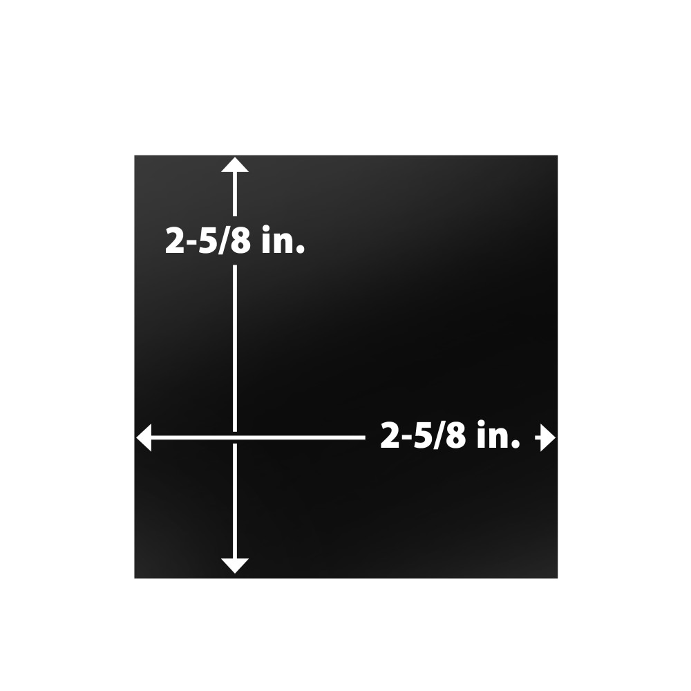 Monocolor Taco Nero 2-5/8 in. x 2-5/8 in. Ceramic Floor and Wall Tile