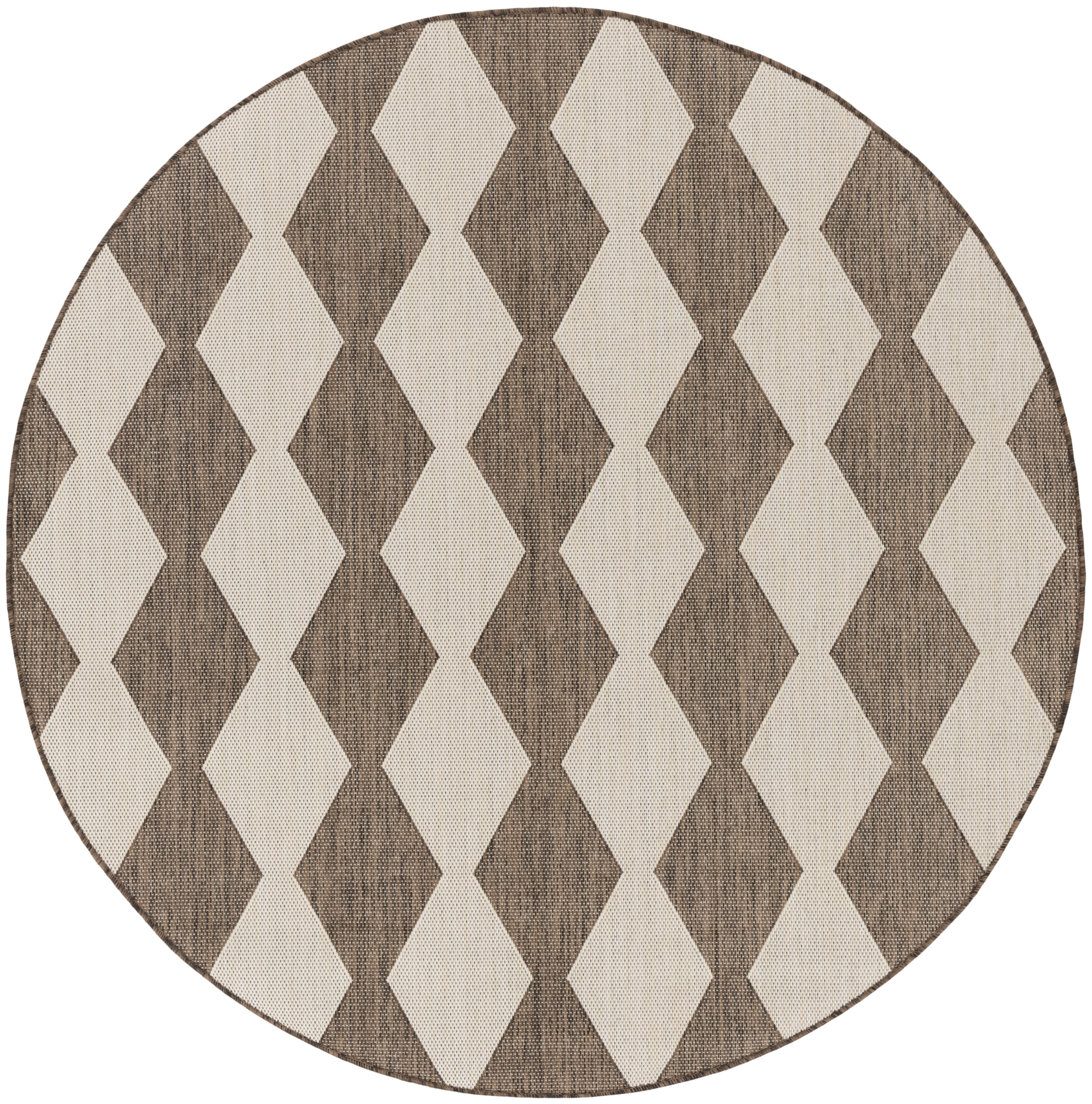 Nourison Positano 6' x Round Natural Modern Rug