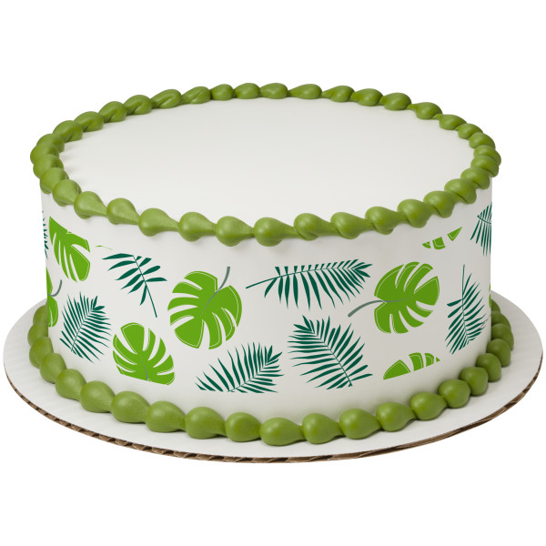 Tropical Leaves PhotoCake® Edible Image® Strips