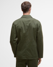 Herringbone Cotton Worker Jacket Classic Green