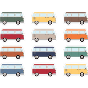 Moving Mountains Road Trip Camper Vans Mini Accents, Pack of 36