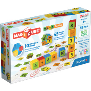 Magicube&trade; Math Building Set, Recycled, 55 Pieces