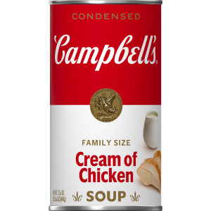 Campbell’s® Condensed Cream of Chicken Soup, 22.6 oz Family Size Can (12 Pack)