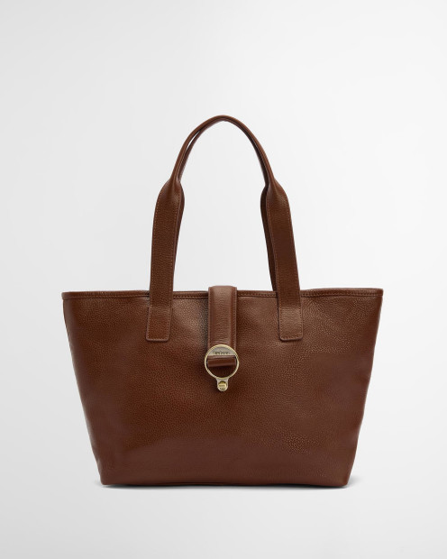 Alder Leather Tote Bag Brown