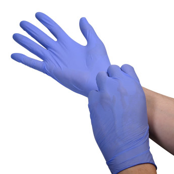 Blue Nitrile Exam Gloves