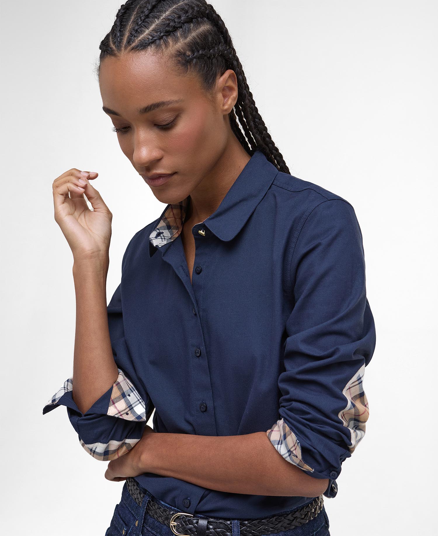 Camicia aderente Lavender image number 3