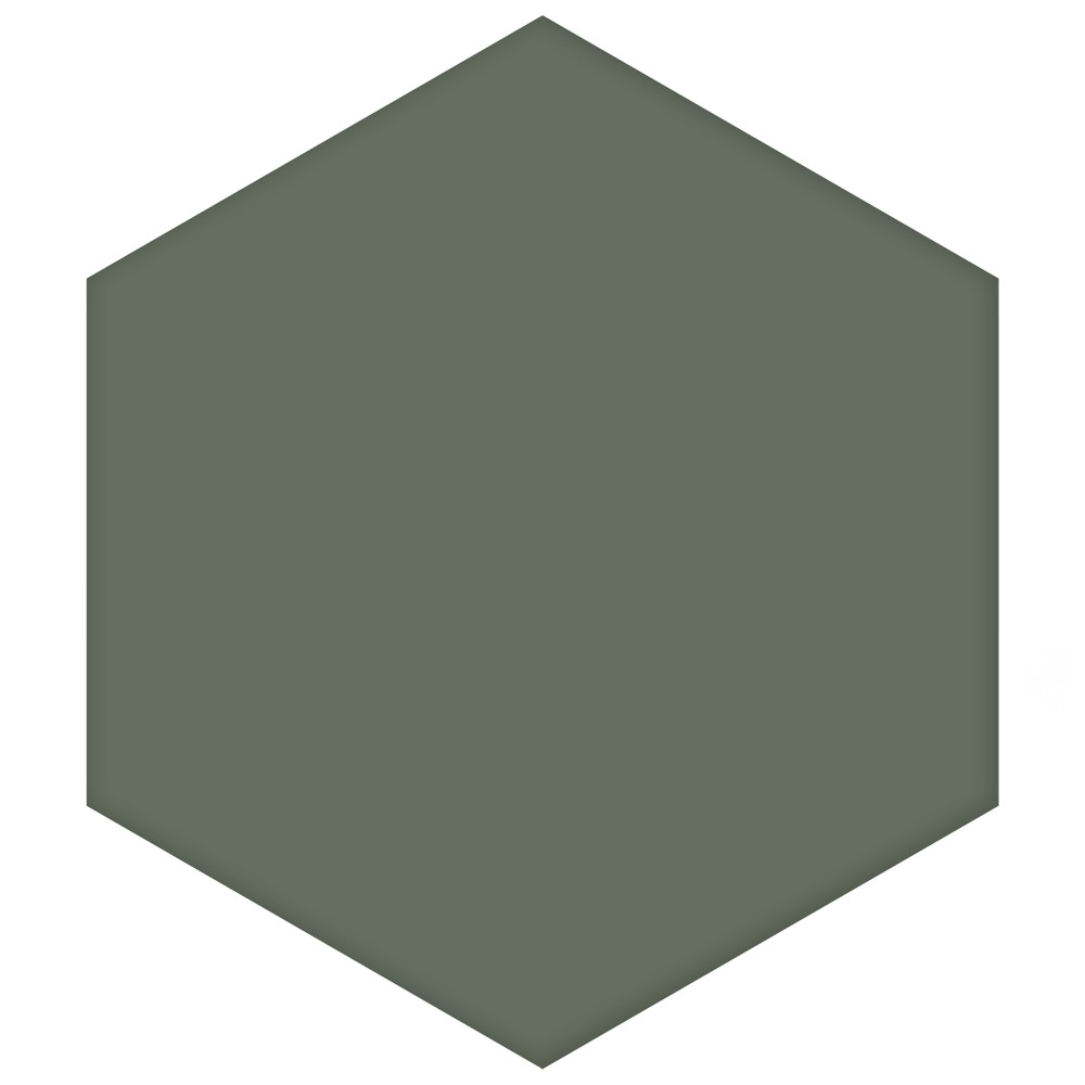Textile Basic Hex Moss 8-5/8 in. x 9-7/8 in. Porcelain Floor and Wall Tile