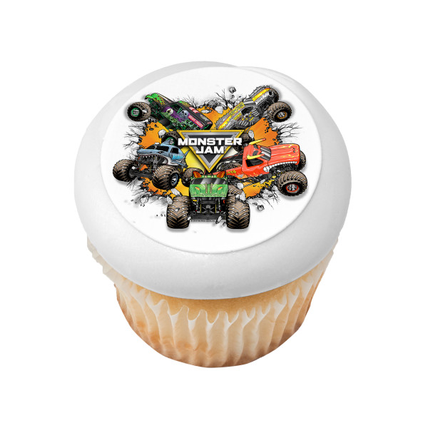 Monster Jam® Monster Trucks PhotoCake® Edible Image®