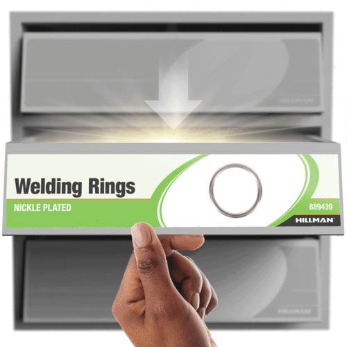 Hardware essentials welded ring nickel 0 225 x 1 1 4 