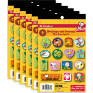 Peanuts&reg; Seasons and Holidays Sticker Book, Pack of 6