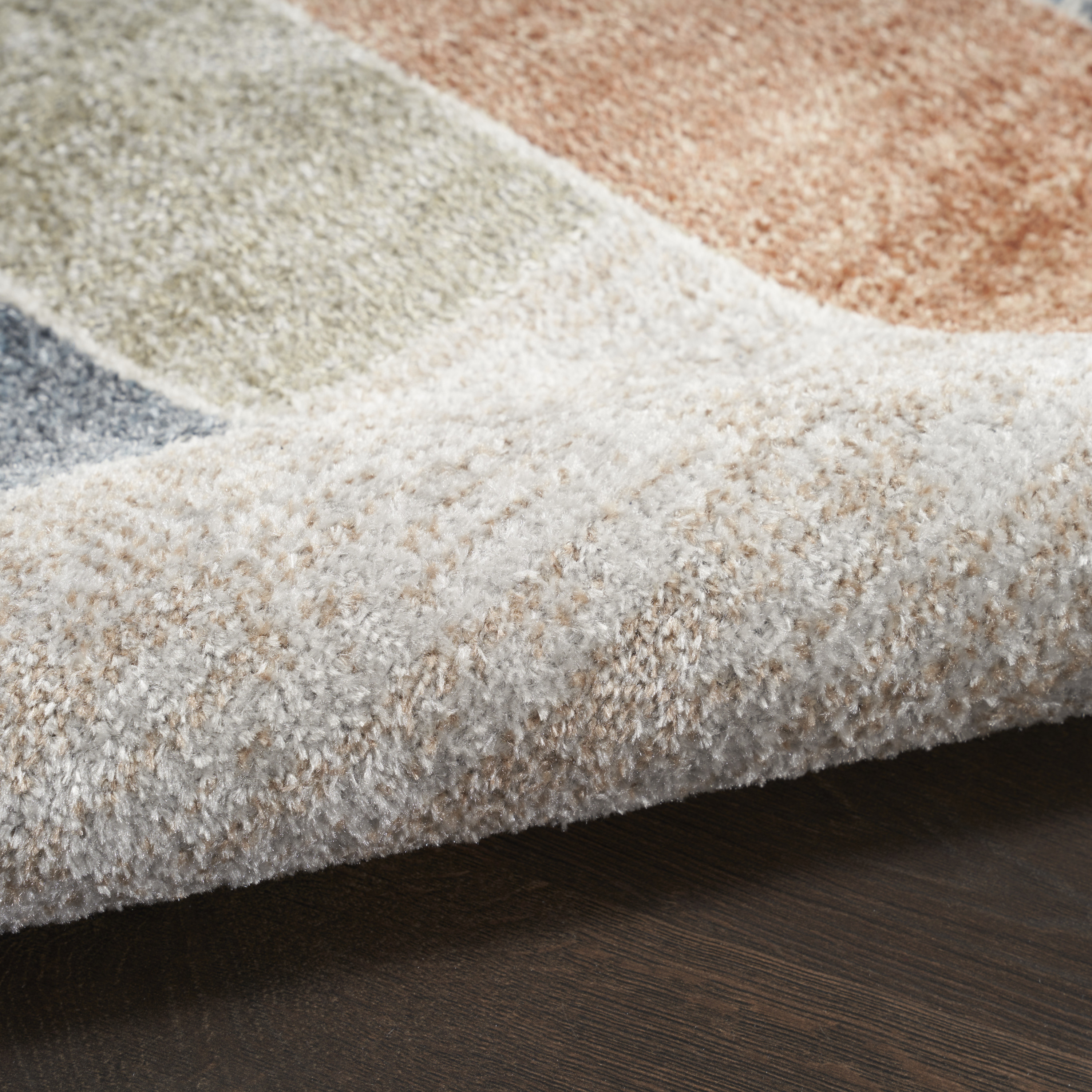 Nourison Astra Machine Washable 2' x 6' Multicolor Contemporary Indoor Rug