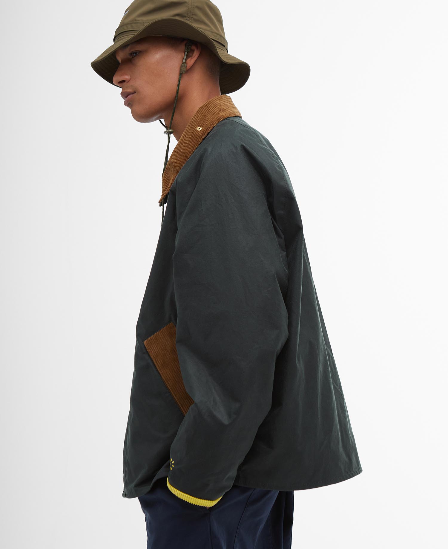 Barbour x Flower Mountain Oversized Transport Waxed Jacket image number 3