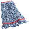 Rubbermaid Commercial, Swinger Loop®, 24oz, Looped-End, 5" Headband, Blend, Blue, Wet Mop