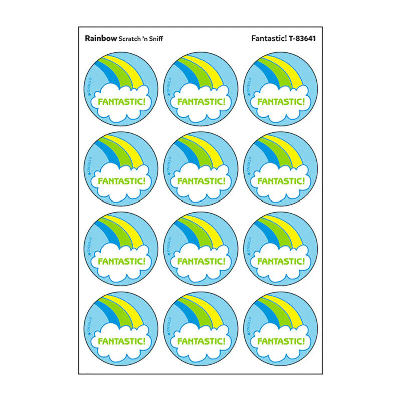 Fantastic!/Rainbow scent Retro Scratch 'n Sniff Stinky Stickers®, 24 ct.