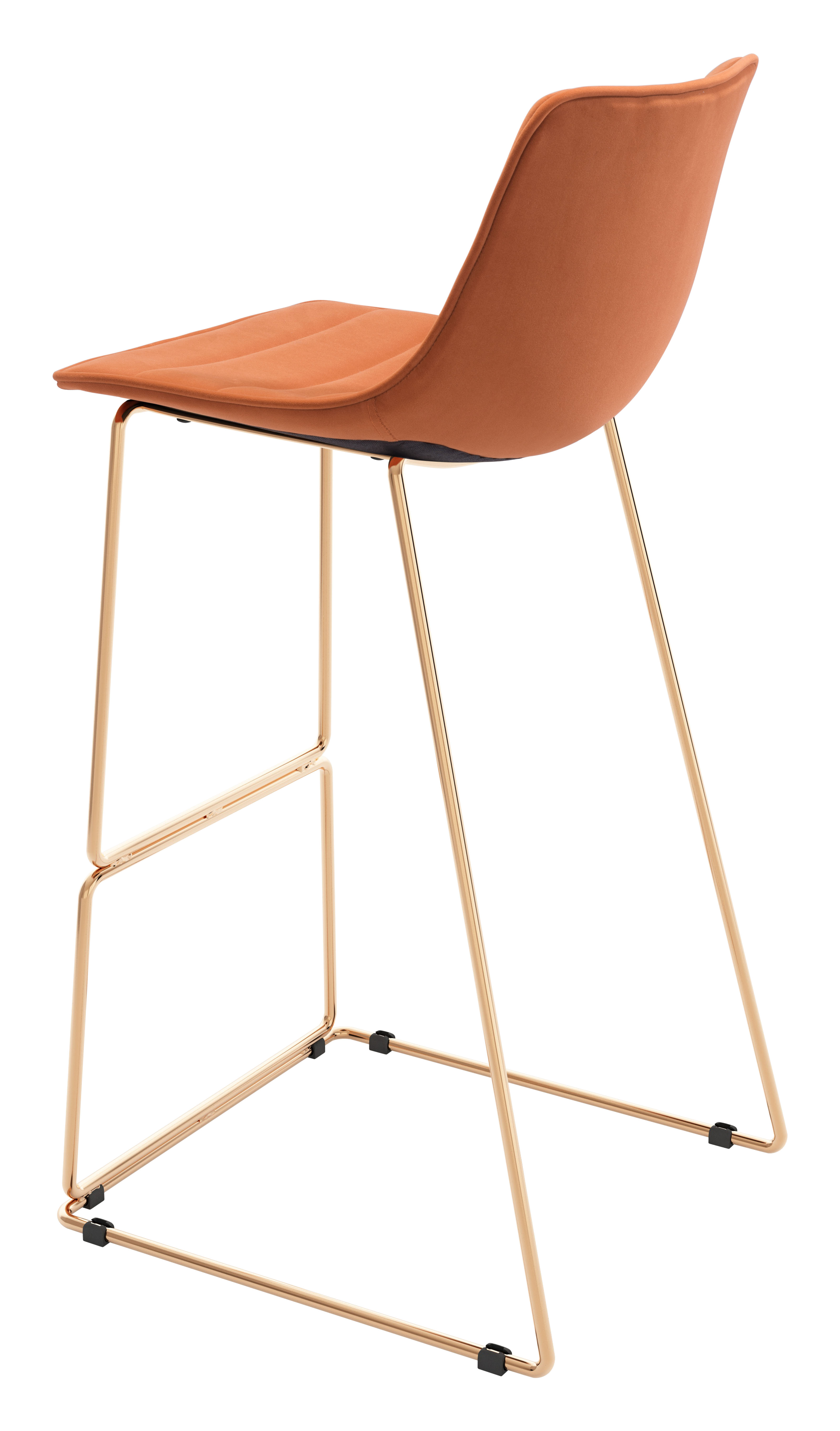 Adele Barstool (Set of 2) Orange & Gold product image