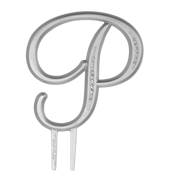 4.5" P Diamond Letter Monogram