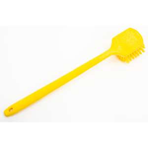 Carlisle, Sparta, 5in, Color Coded Floater Scrub Brush, 20in Overall Length, Polypropylene Bristles, Yellow