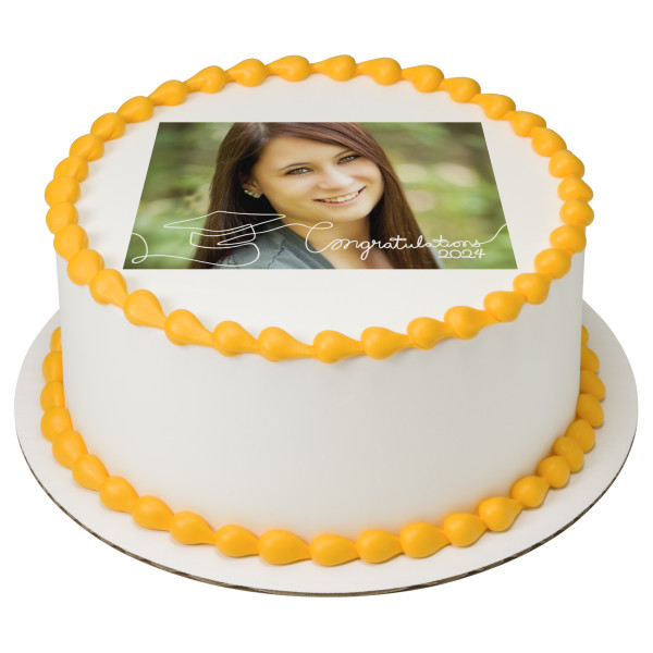 2024 Congratulations PhotoCake® Edible Image® Frame