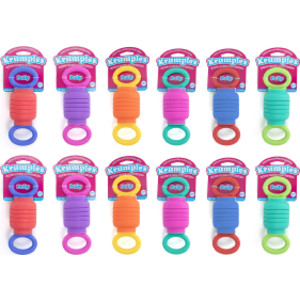 Juguete sensorial Krumples Pully, colores surtidos, 12 unidades