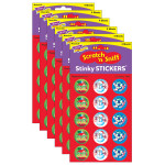 TREND Christmas/Peppermint Stinky Stickers&reg;, 60 Per Pack, 6 Packs T-932-6