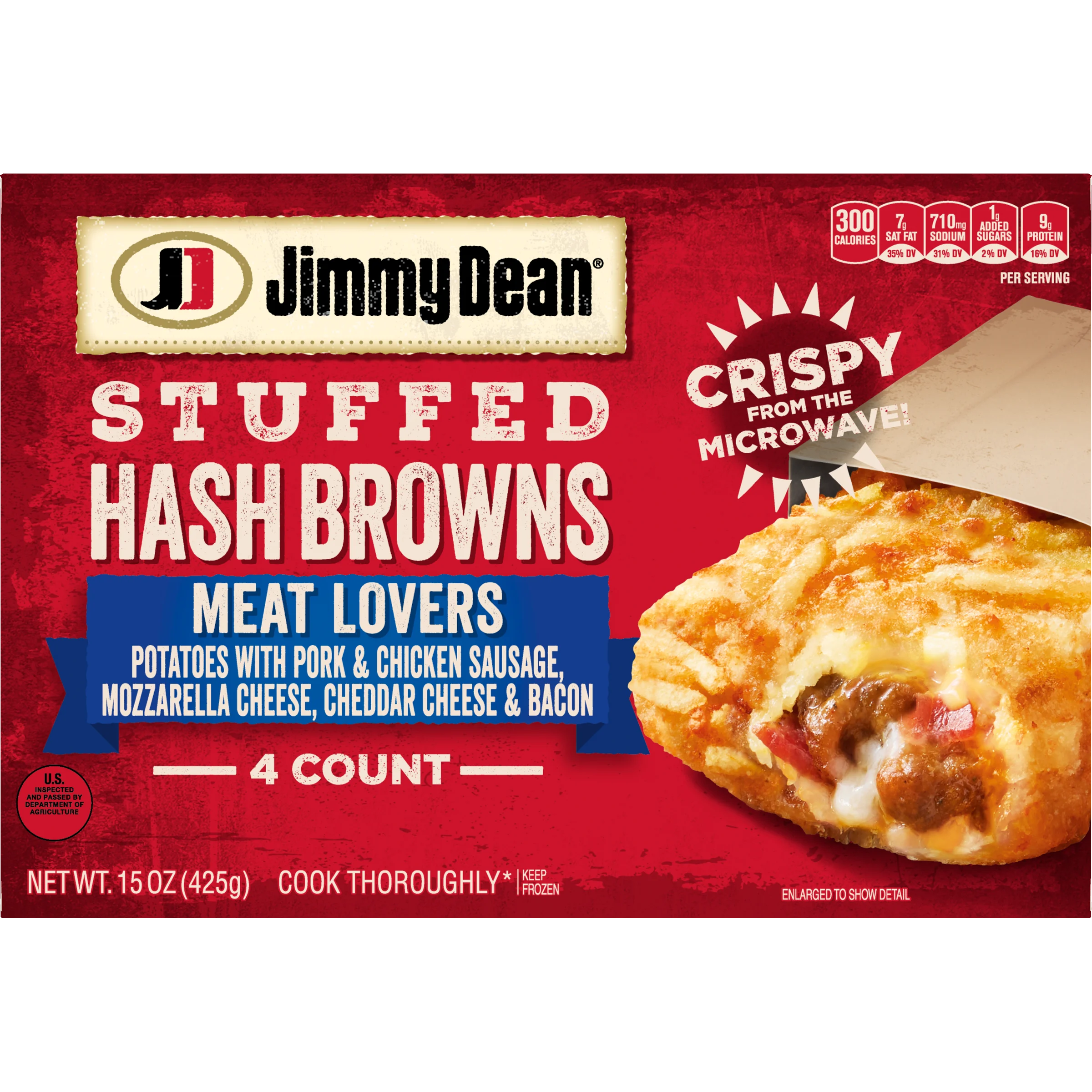 Meat Lovers Stuffed Hash Browns