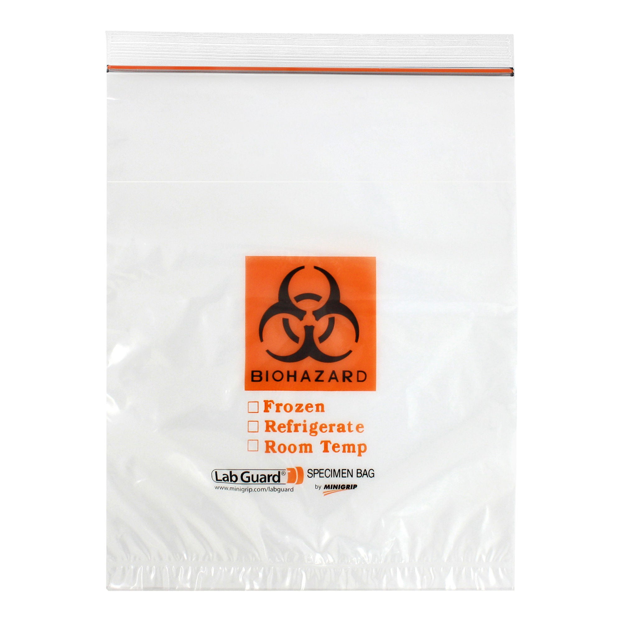 Minigrip BAG, SPCMN BIOHAZ 3WALL 12"X15" (1000/CS)
