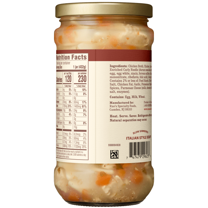 Chicken Noodle Soup, 15.25 oz - Back Image