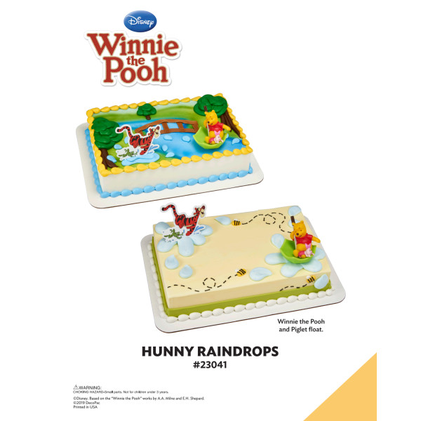 Winnie the Pooh Pooh, Piglet & Tigger Hunny Raindrops The Magic of Cakes® Icing Only Page
