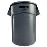 Rubbermaid Commercial, VENTED BRUTE, 44 gal, Plastic, Gray, Round, Receptacle
