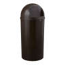 Rubbermaid Commercial, Marshal, Classic Container, 25 gal, Resin, Brown, Round, Receptacle