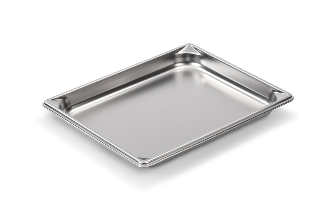 Half-size 1 ¼-inch-deep Super Pan V® stainless steel steam table pan