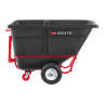 Rubbermaid Commercial, BRUTE Heavy Duty, Towable Tilt Truck, 27 cu ft, Black