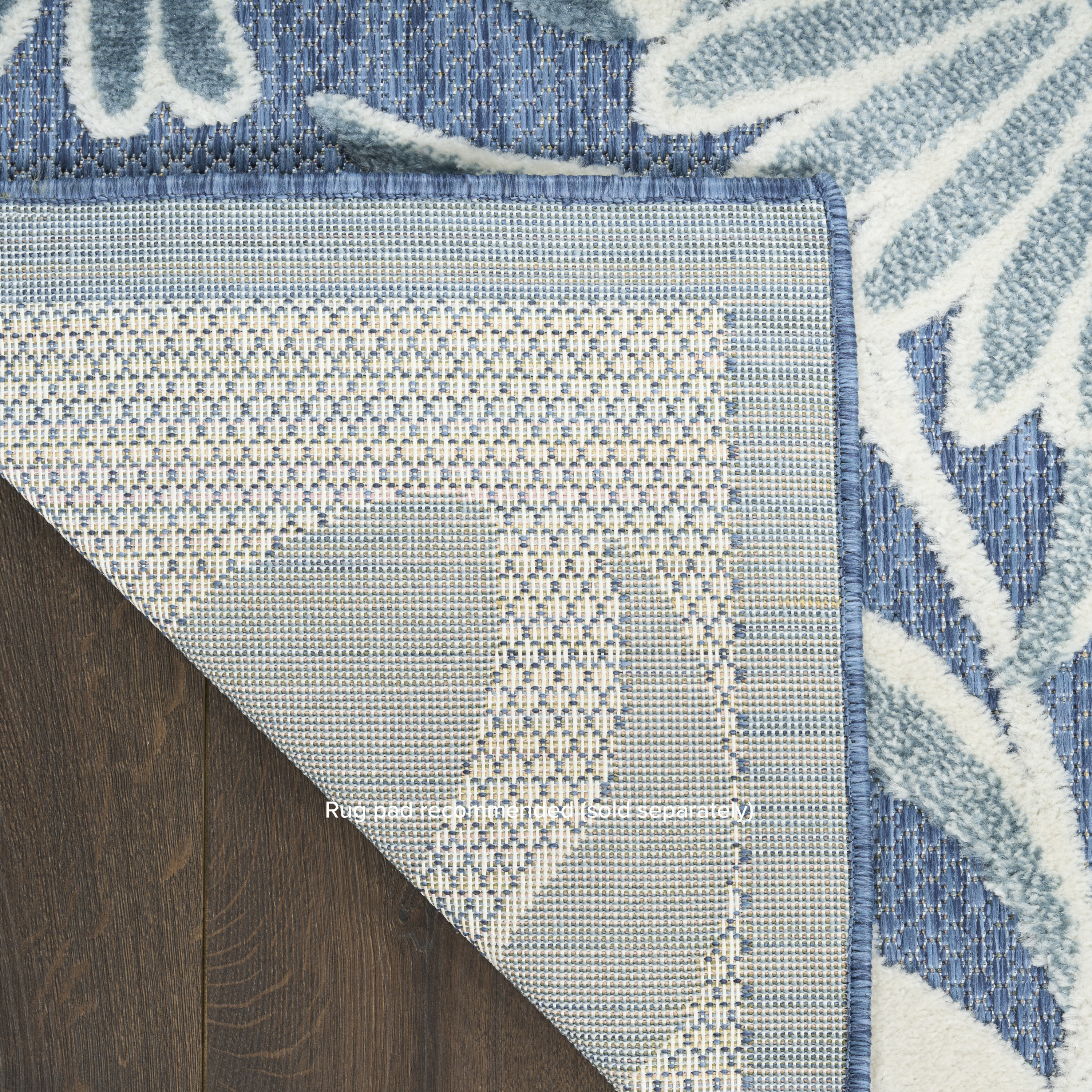 Nourison Aloha 3'6" x 5'6" Blue Outdoor Rug