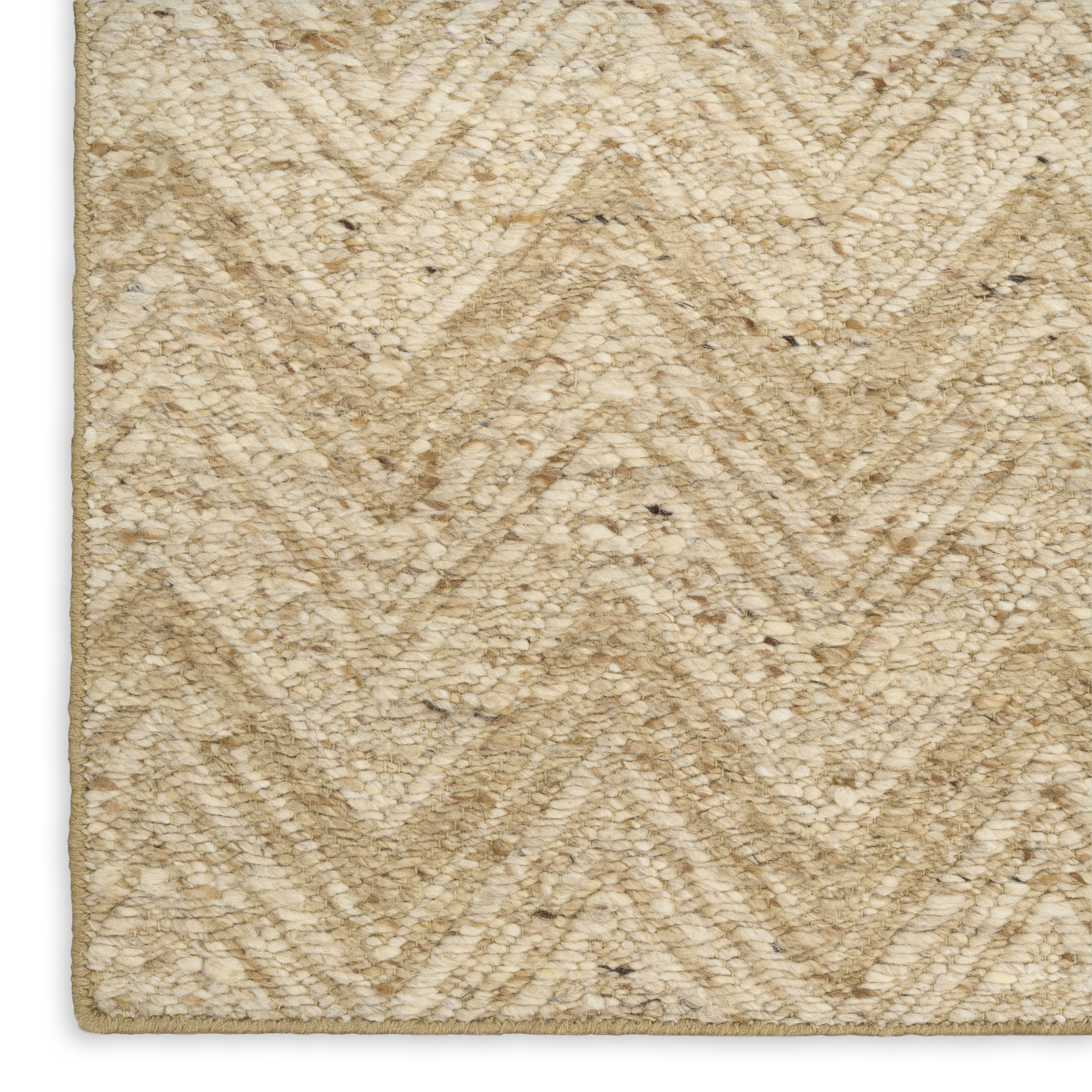DKNY Pure Purl 9'9" x 13'9" Beige Ivory Modern Indoor Rug