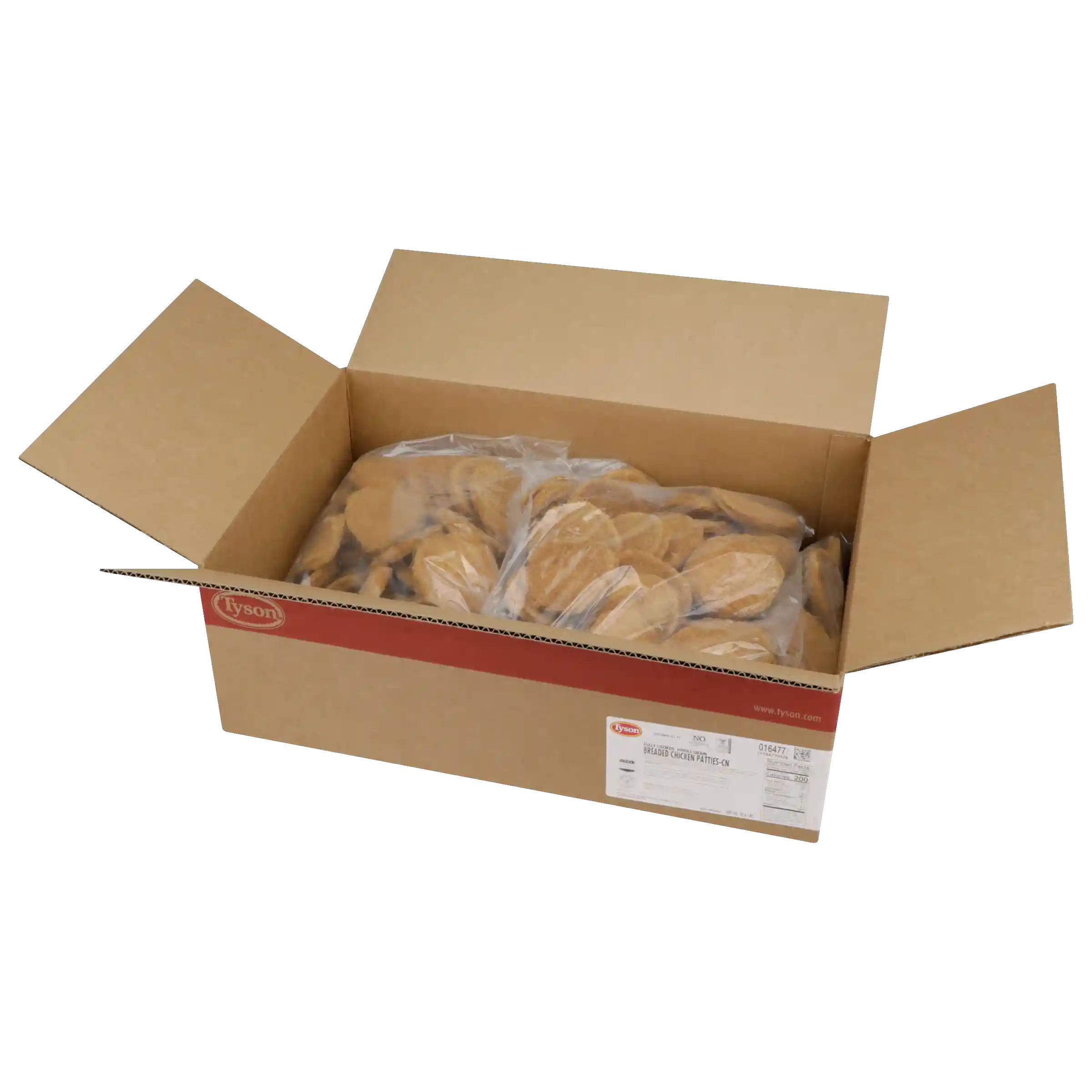 Tyson® Fully Cooked Whole Grain Breaded Chicken Patties, White/Dark Meat, CN, 3.4 oz._image_4